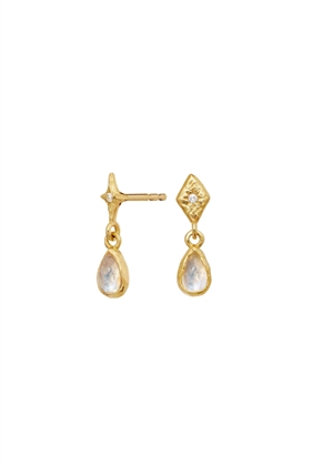 Poco earrings Forgyldt Maanesten
